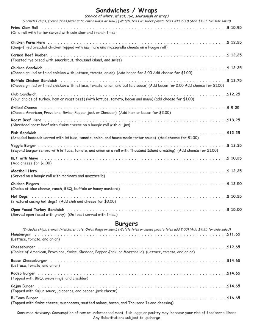 Menu Page 2